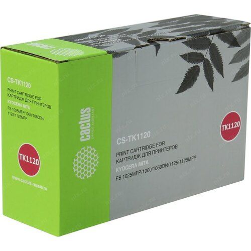 Тонер-картридж Kyocera TK-1120 3K стр. для FS-1060DN/1025MFP/1125MFP Cactus Тонер-картридж Kyocera TK-1120 3K стр. для FS-1060DN/1025MFP/1125MFP Cactus