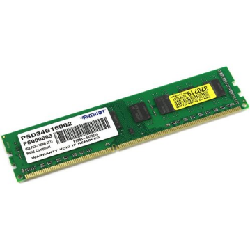 Модуль памяти DDR-III 4Gb Patriot (PSD34G16002) (PC3-12800)  CL11